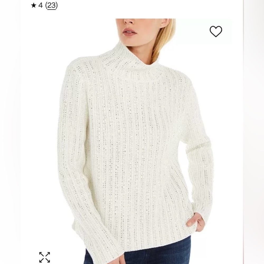 Women’s INC sparkling cream/off white sweater
